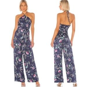 House of Harlow 1960 Navy Floral Jumpsuit